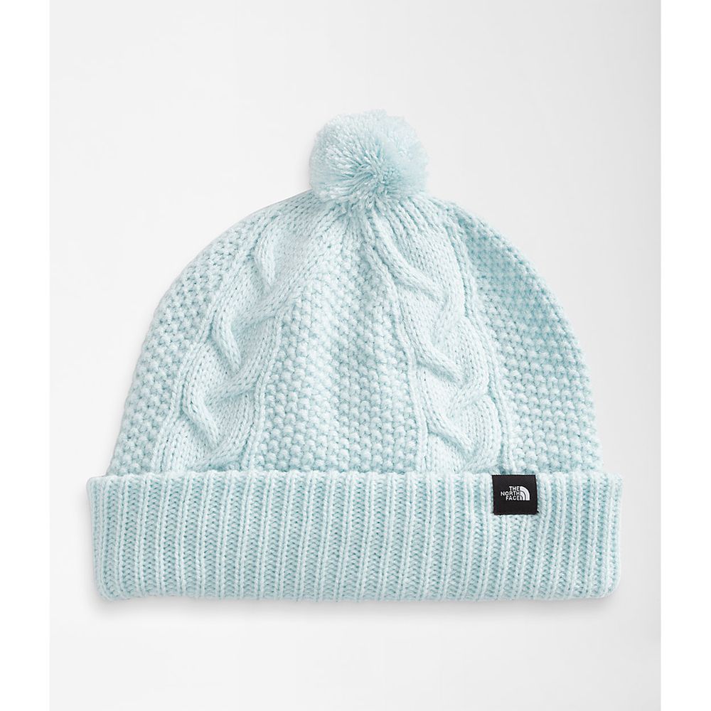 The North Face Beanies Infant Australia - The North Face Littles Cable Minna Blue (WYR-389051)